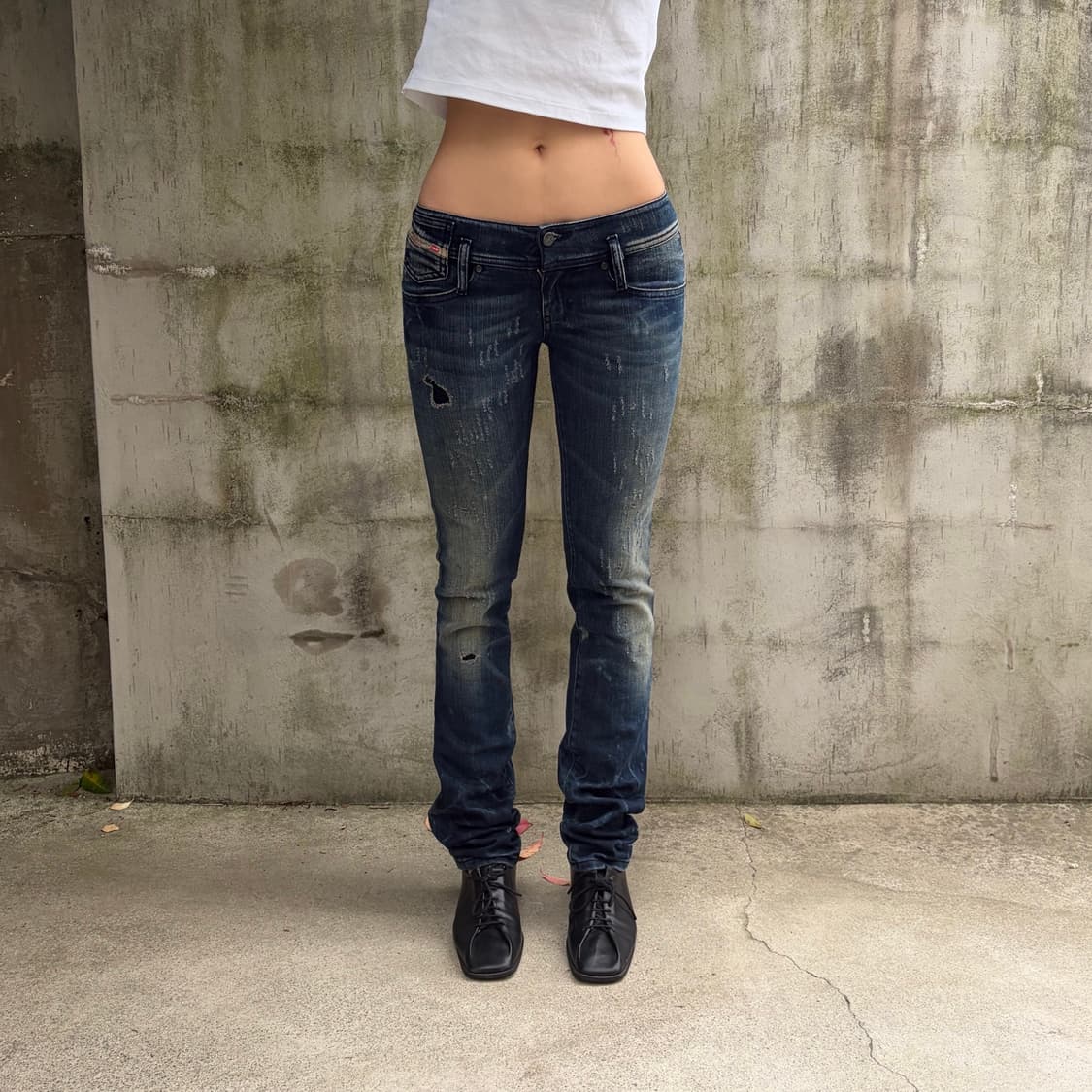 디젤 마틱 메이드인 이태리 슬림 로우라이즈 데님 상품이미지1