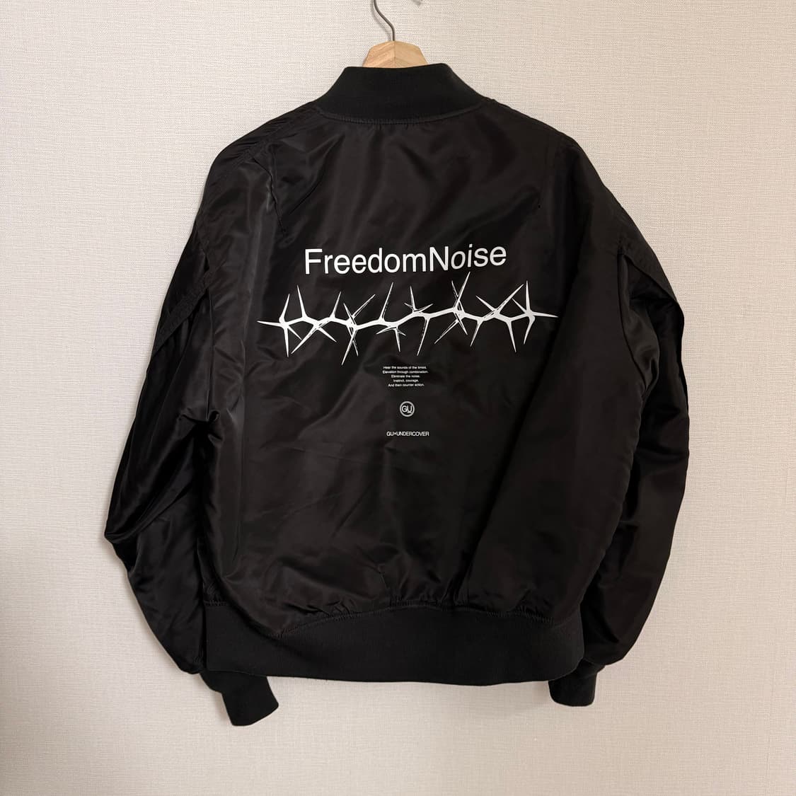 [M] 언더커버 GU MA-1 블루종 블랙 상품이미지4