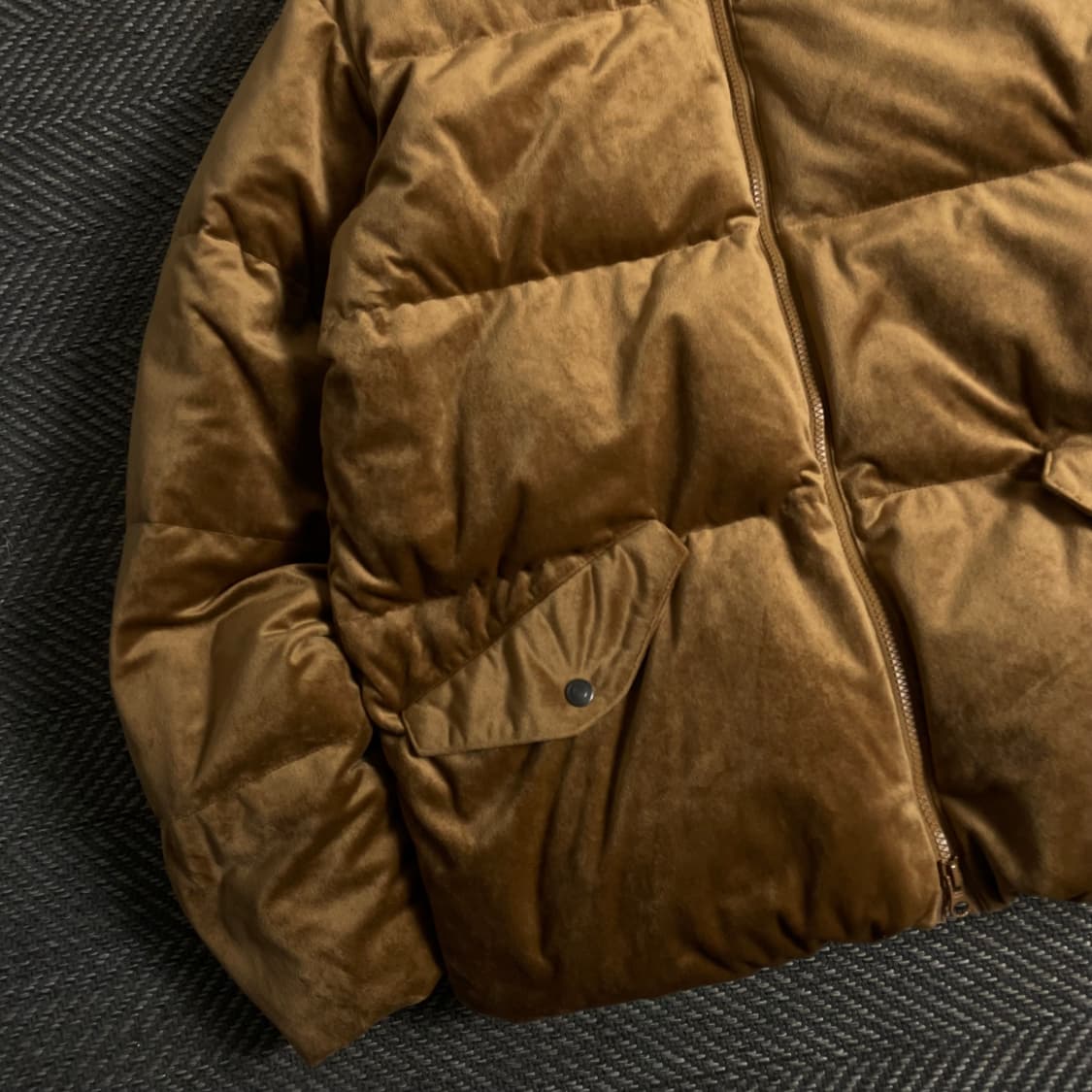 프리즘웍스 아메카지 브라운 벨벳 다운 푸퍼 패딩y 3379 상품이미지4