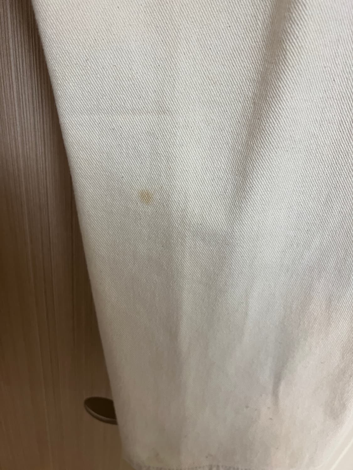 L 어널러코드 하프밴딩 와이드 크림진 상품이미지4