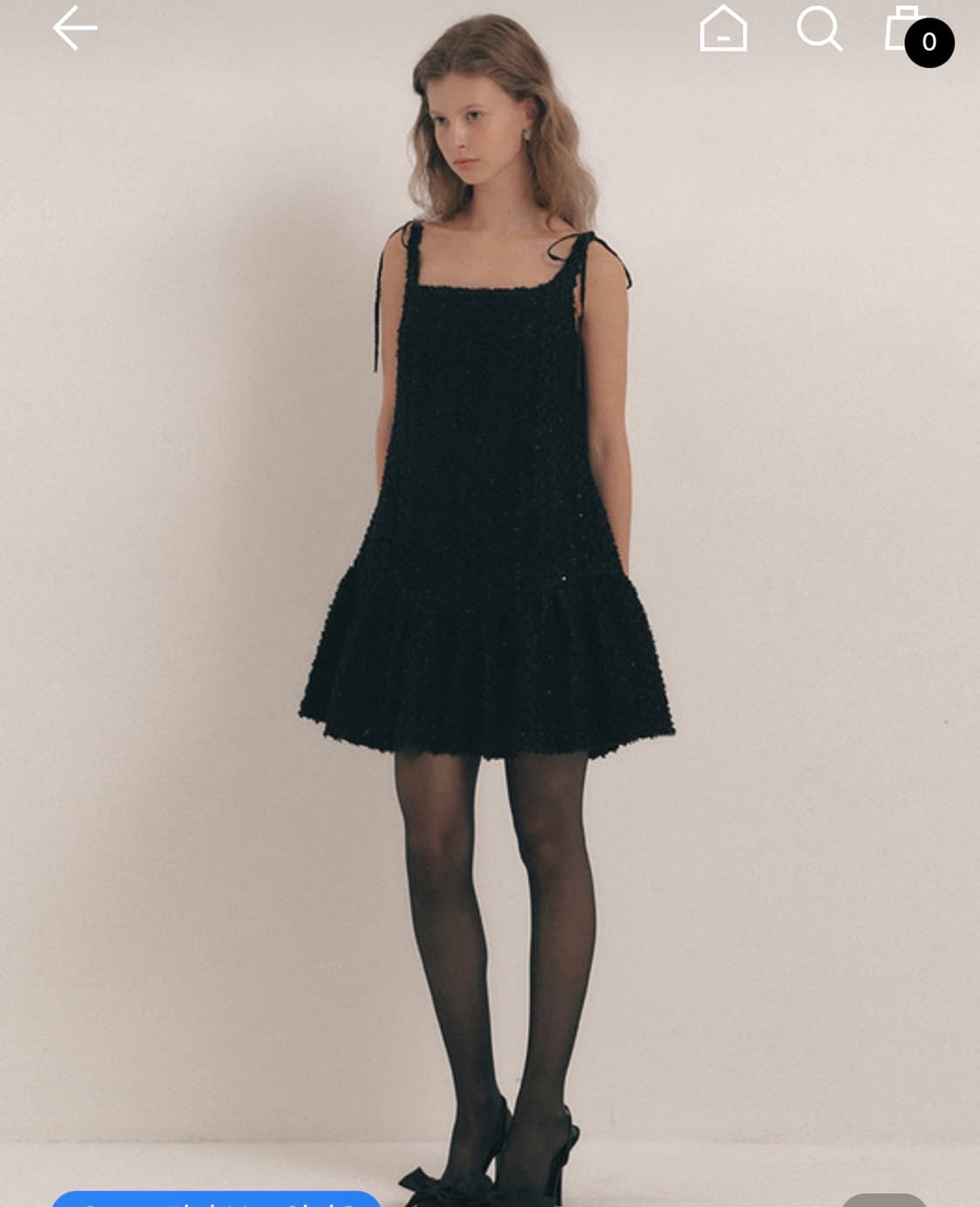 ✨새상품✨플로움 미니 뷔스티에 원피스 블랙 S 상품이미지2