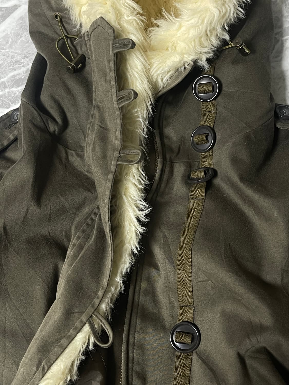 (Unknown)fur miltary hoody jacket 상품이미지5