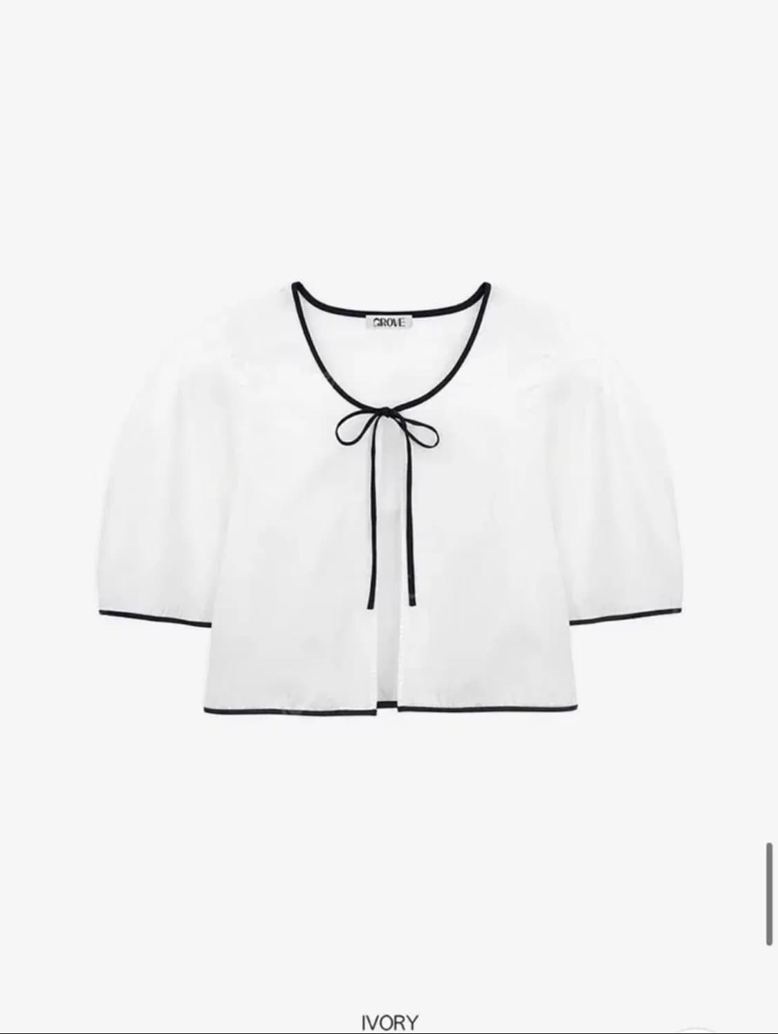 그로브 폰드 블라우스 (아이보리) 상품이미지2