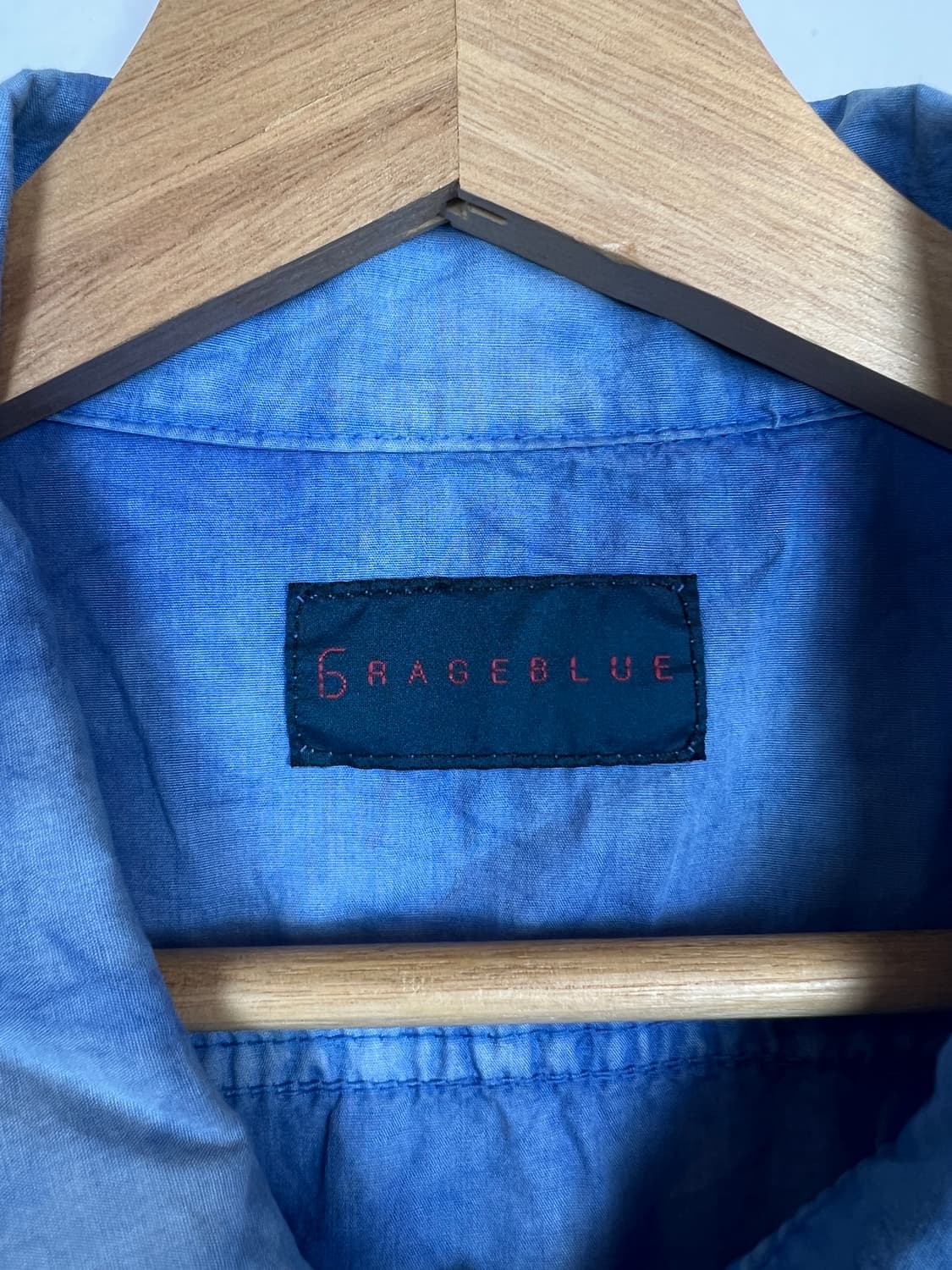 T217 JPN GRACEBLUE 패치포인트 반팔셔츠 OS 상품이미지3