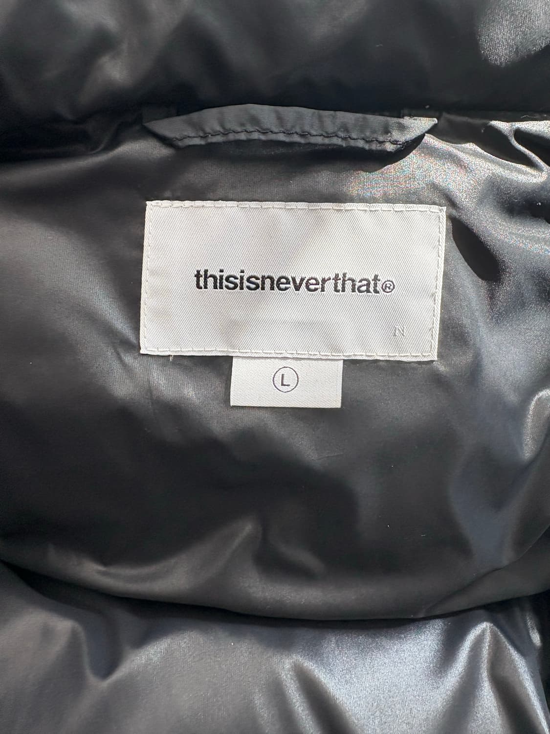 디스이스네버댓 PERTEX T DownJacket(Black) L 사이즈 상품이미지2