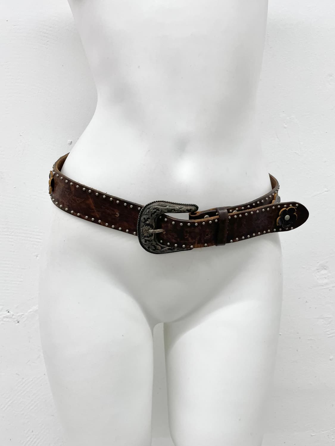 리얼레더 오리엔탈페어리 펀칭 버클 벨트 상품이미지2