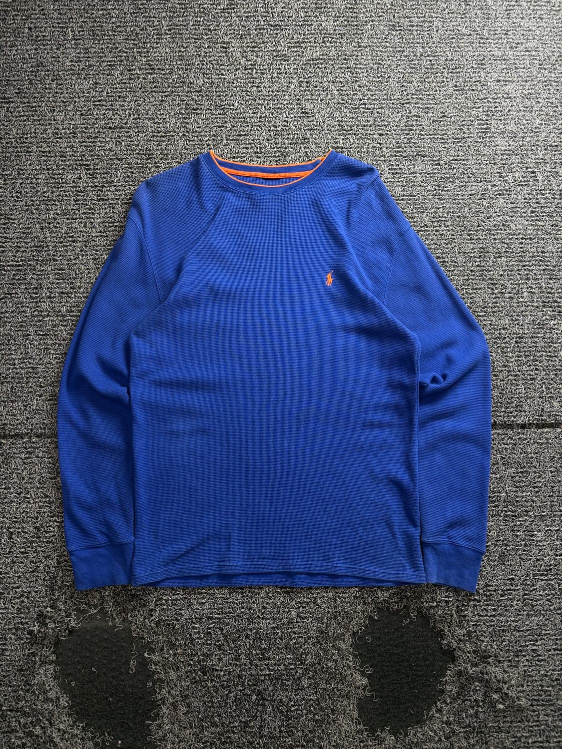 폴로 랄프로렌 포니로고 와플 니트 크루넥 긴팔 티셔츠 4207 상품이미지2