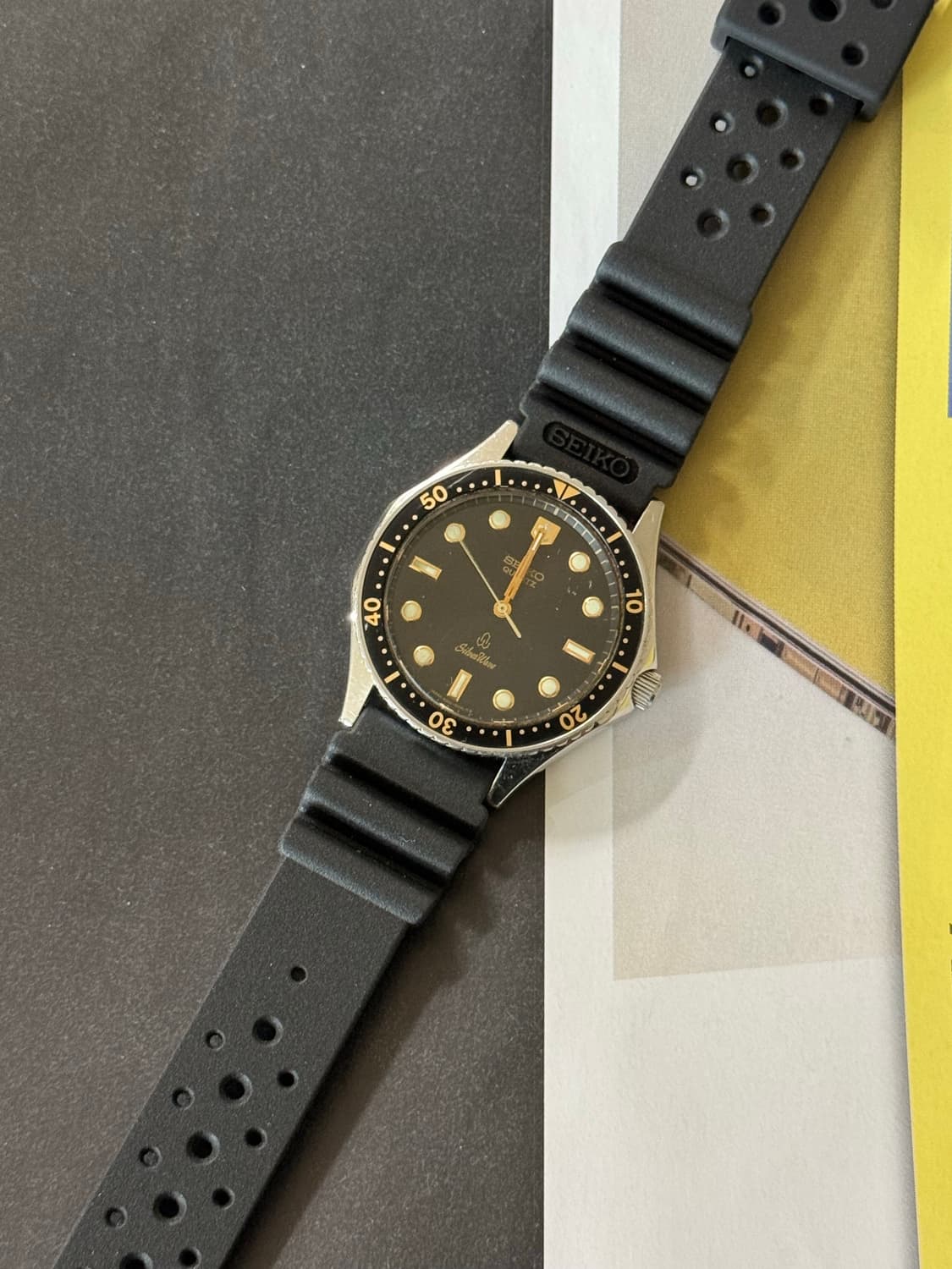 80s Seiko silverwave diver quartz Rare 상품이미지1