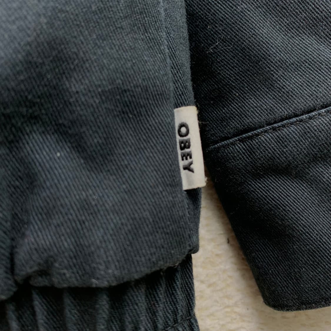 오베이 콜트레인 누빔 워크자켓 블랙 상품이미지7