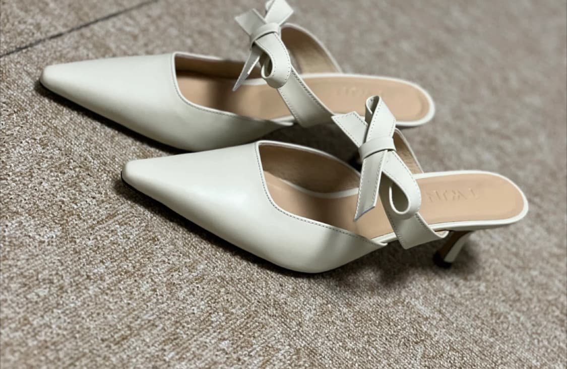 TWIN 리본 뮬 슬리퍼 상품이미지5