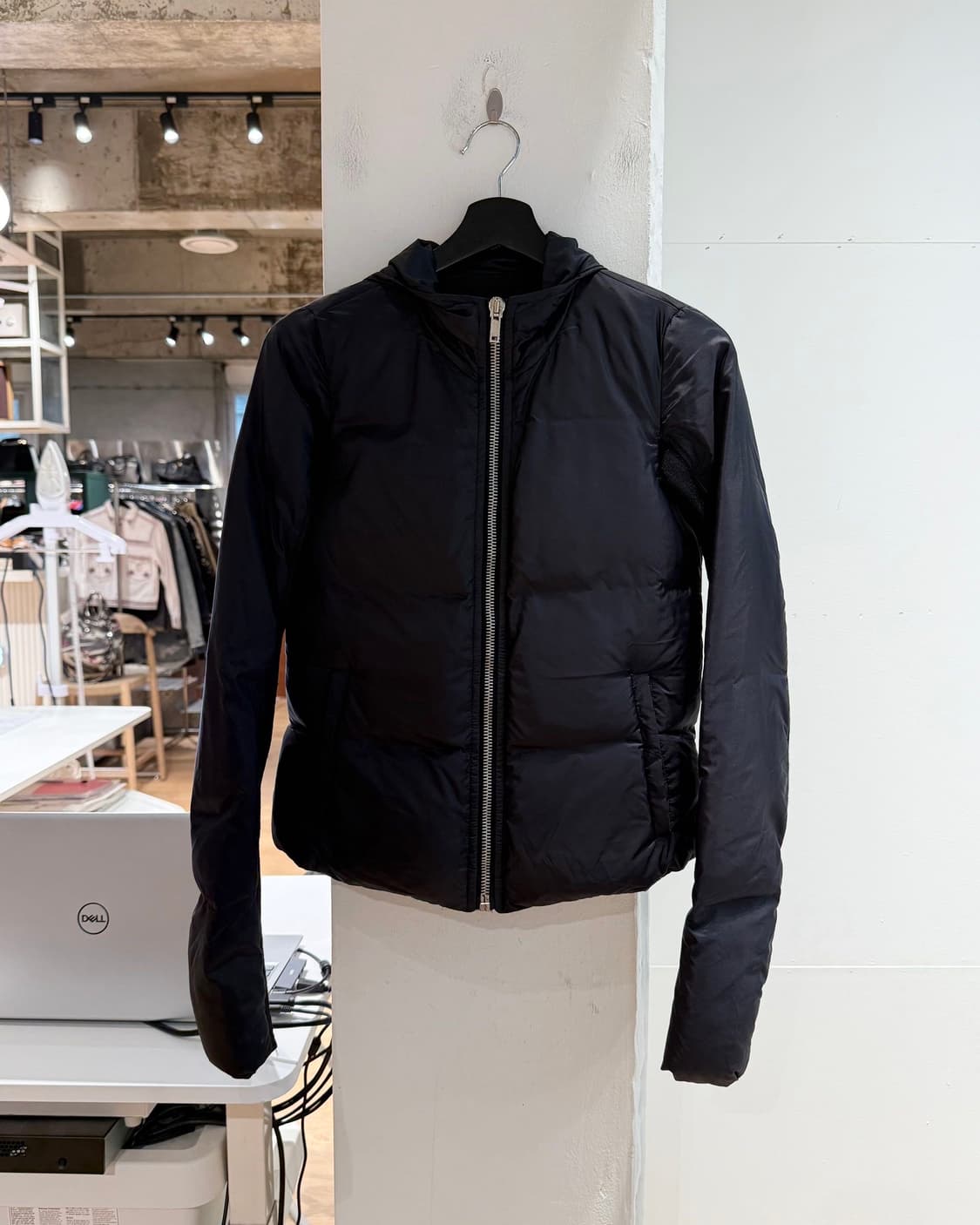 릭 오웬스 블랙 구스다운 후디 패딩  상품이미지2