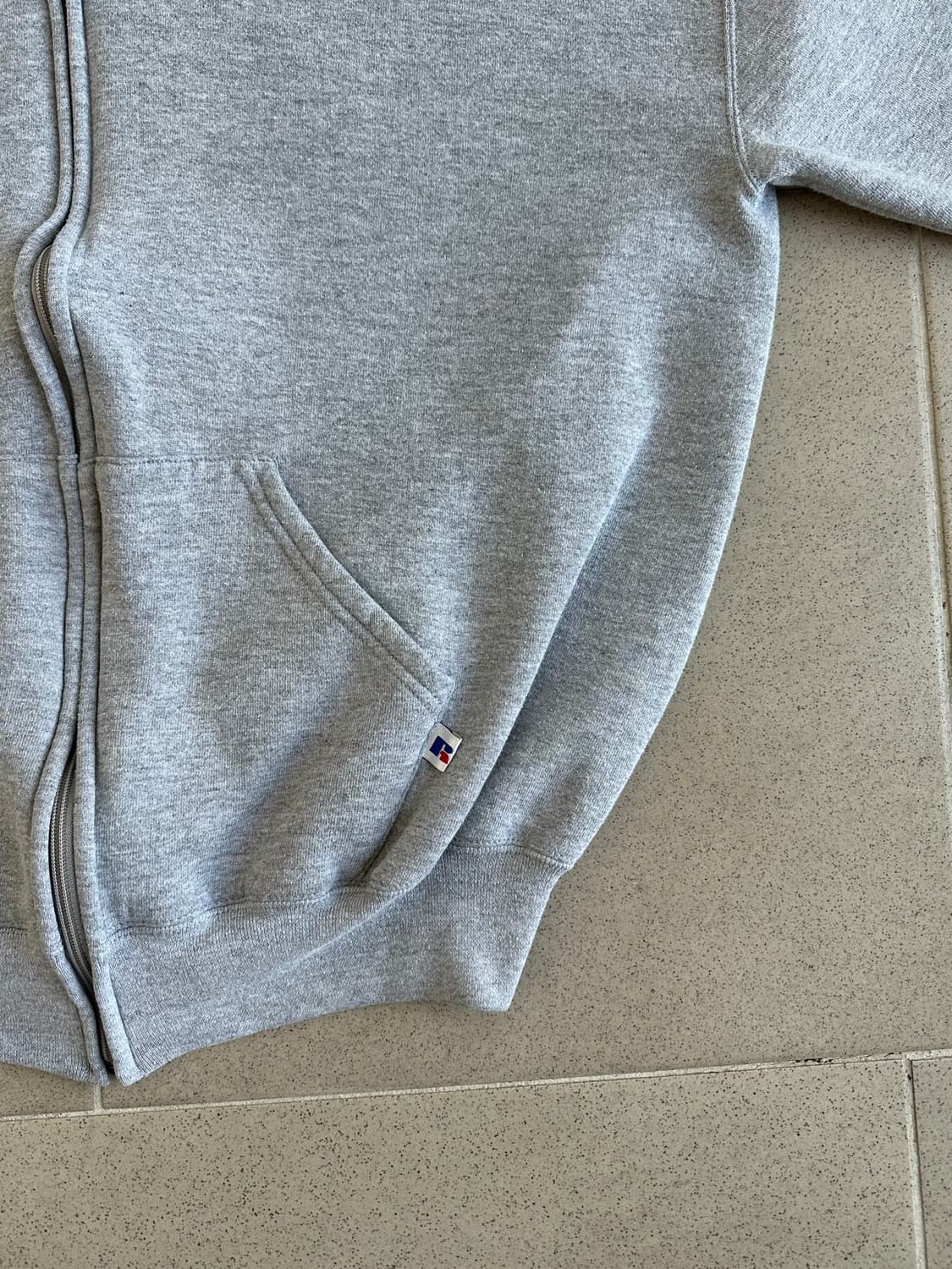 90s 빈티지 러셀 후드집업 그레이 XL 상품이미지3