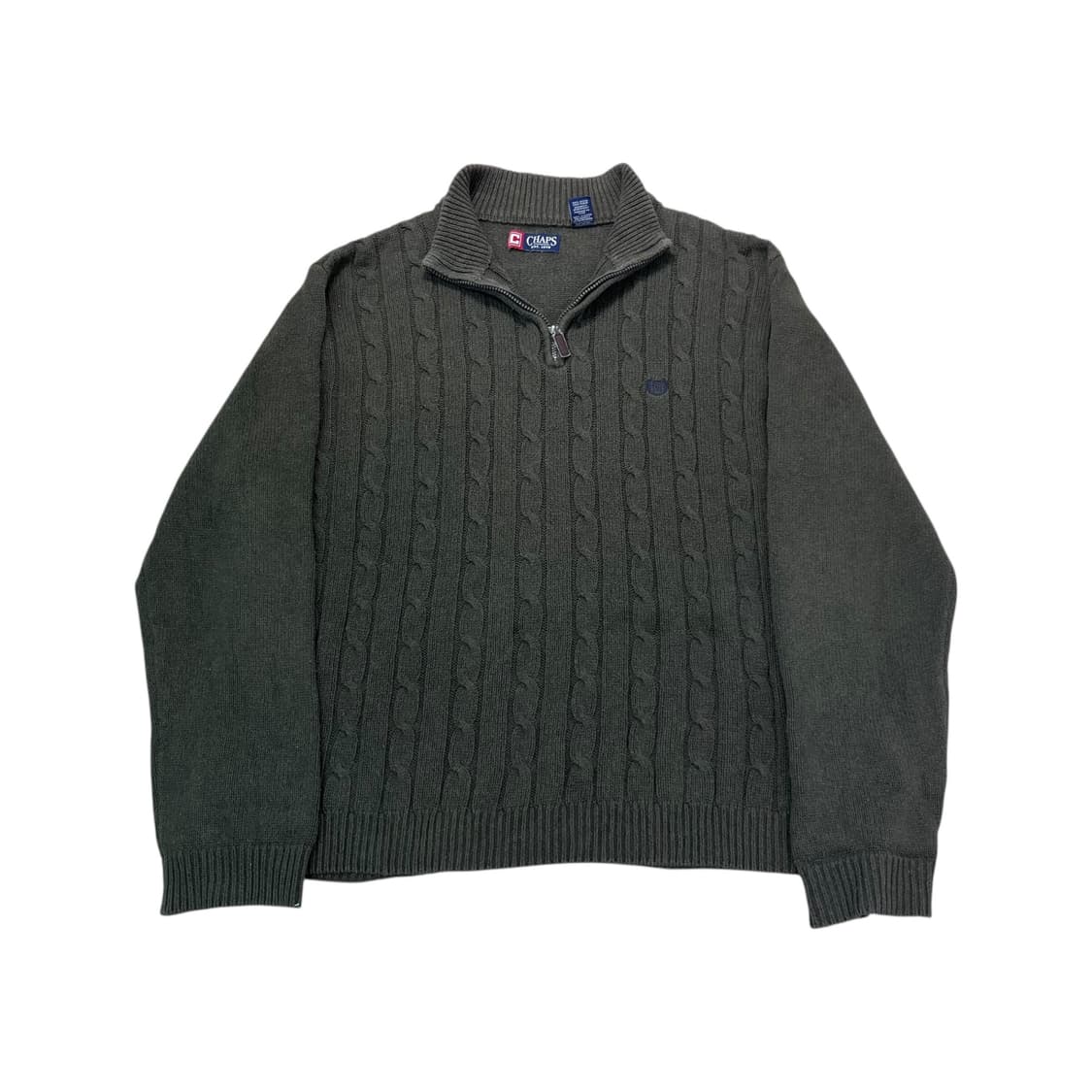 105 챕스 꽈배기 반집업 니트 상품이미지1