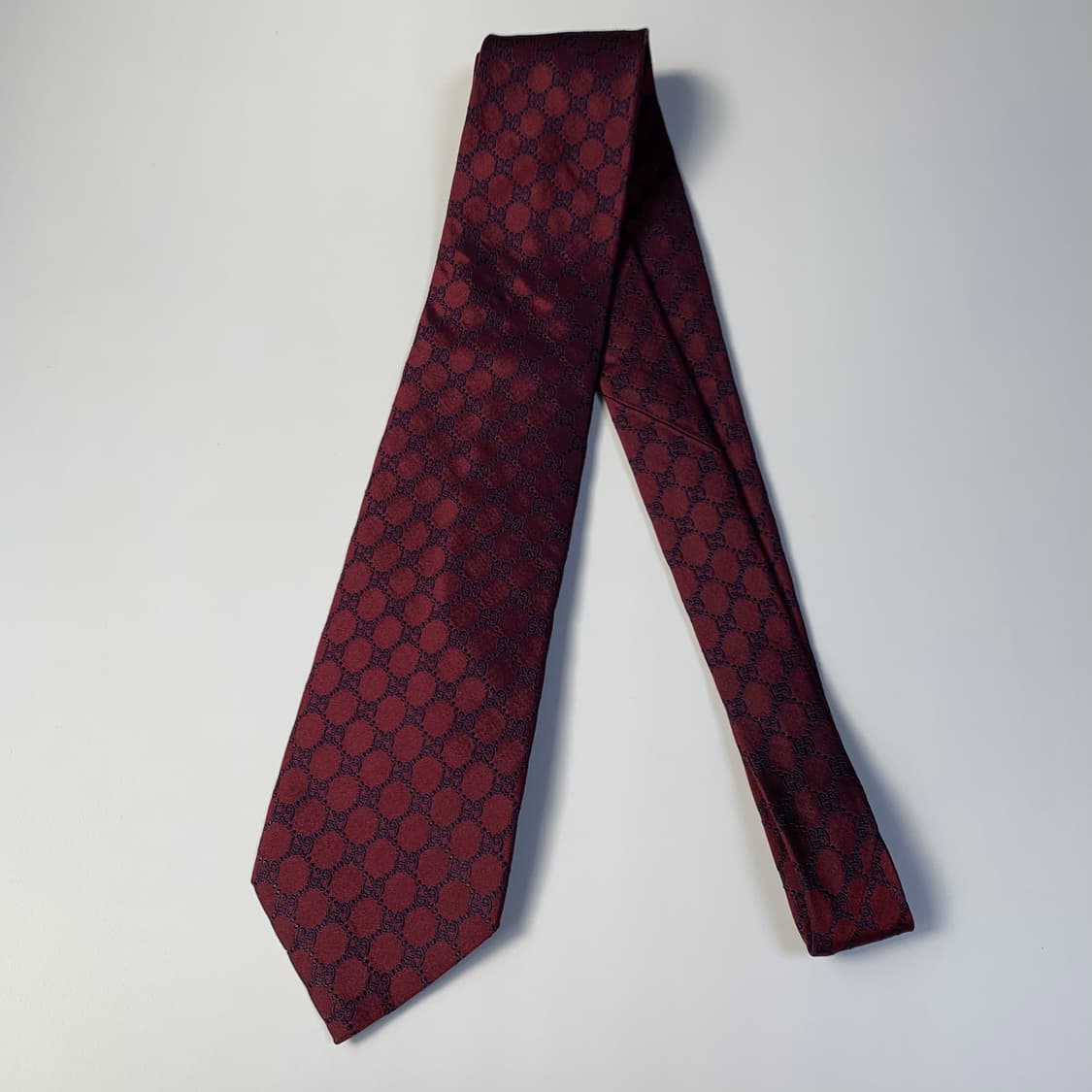 구찌(GUCCI) 신형 GG로고 모노그램 명품넥타이 100실크 8cm 상품이미지7