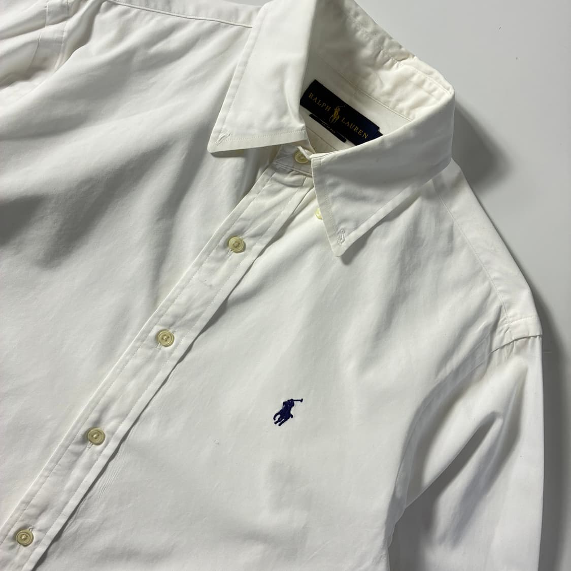 Polo  폴로 랄프로렌 자수 코튼 화이트 셔츠  상품이미지2