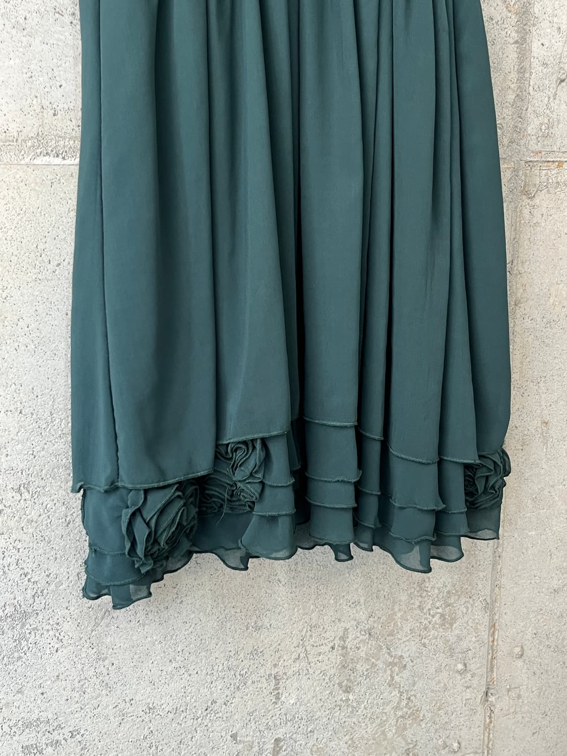 Ichioku 로즈 쉬폰 드레스 그린 상품이미지9