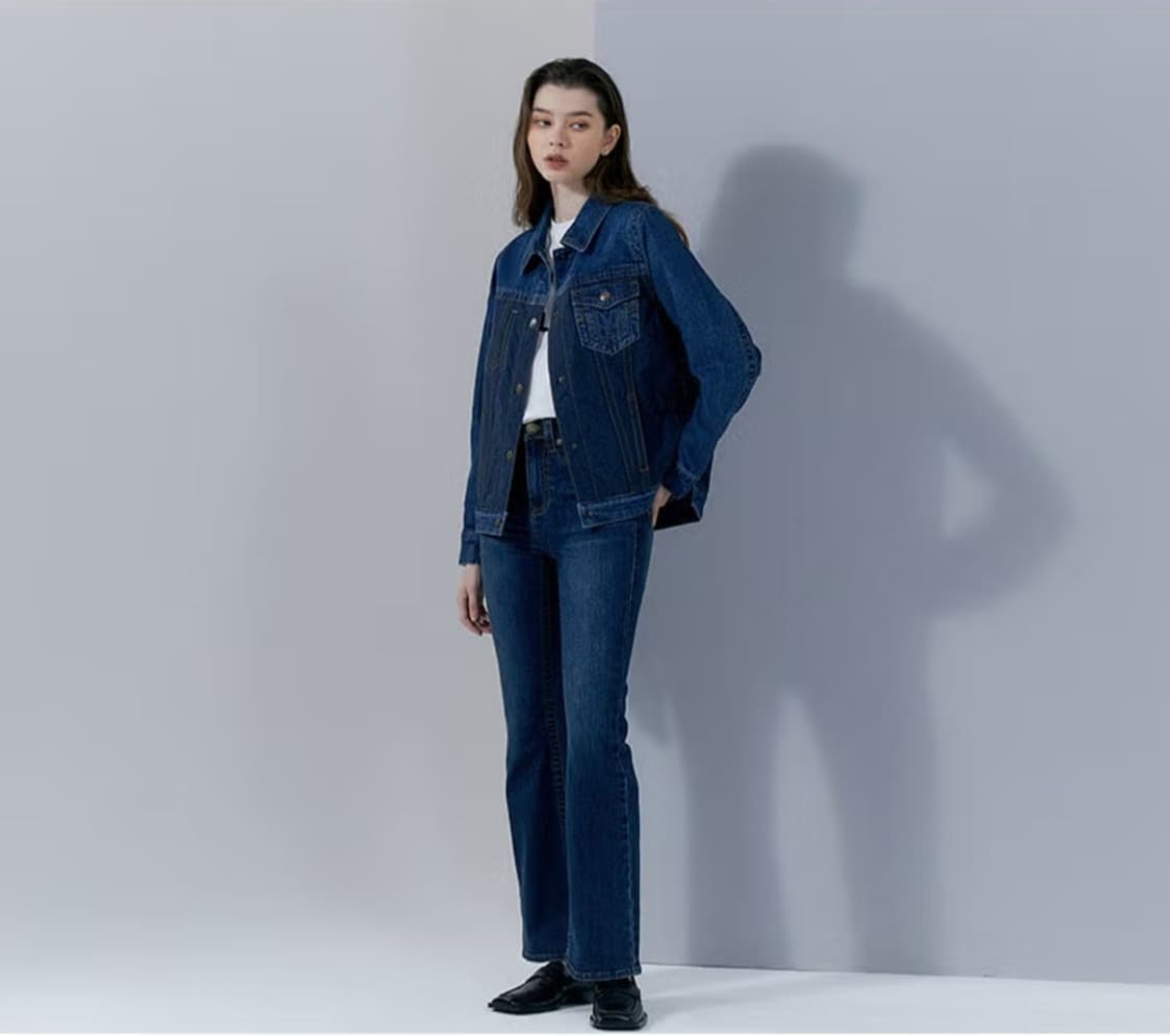 트루릴리젼 나일론 데님 트러커 자켓 새상품 여성S (90) 상품이미지8