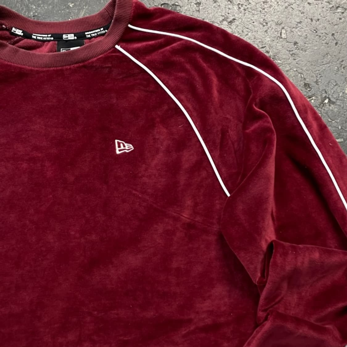 100 뉴에라 버건디 벨벳 맨투맨  상품이미지2