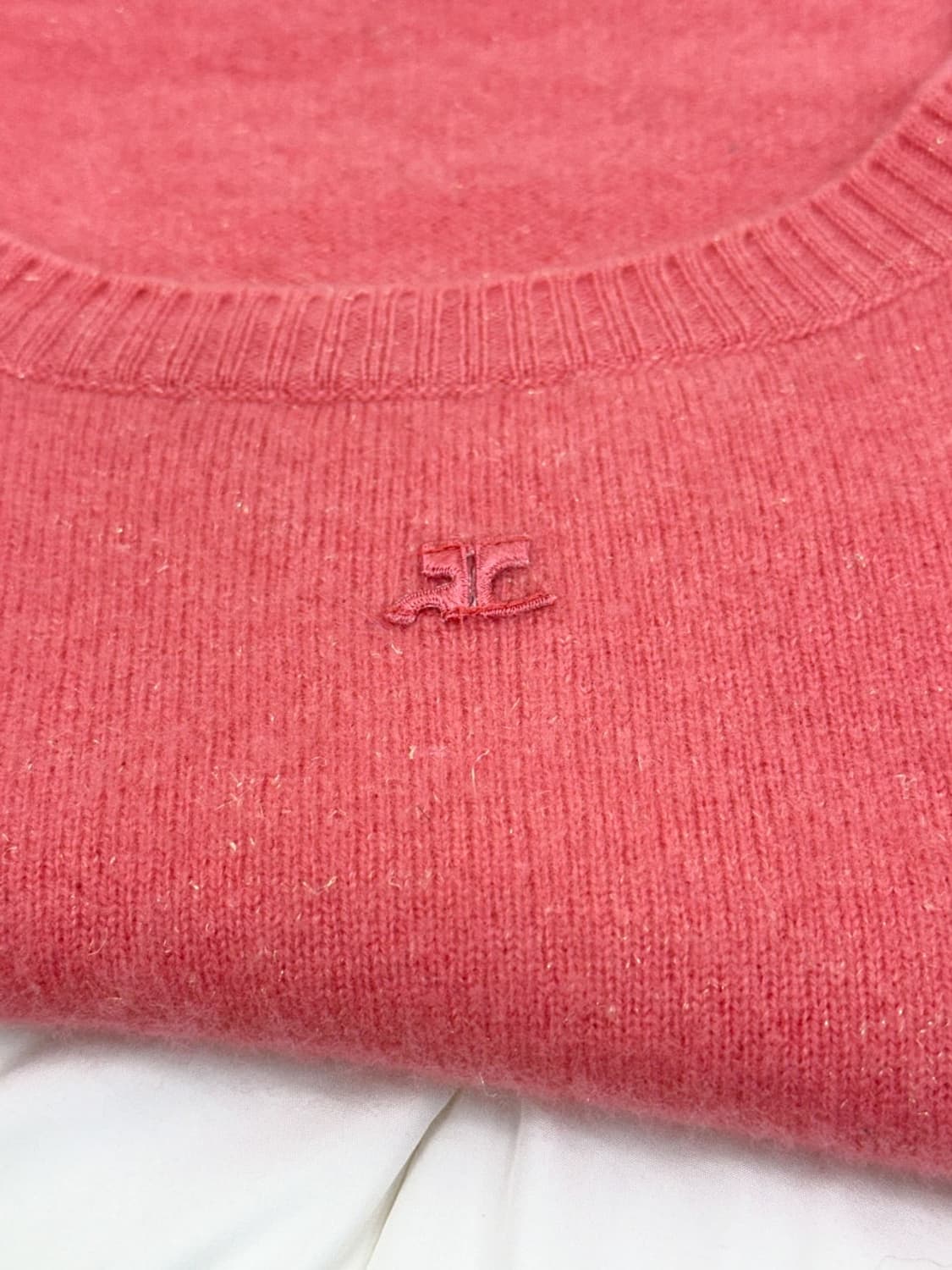 courreges / 꾸레쥬 핑크 캐시미어 니트  상품이미지6