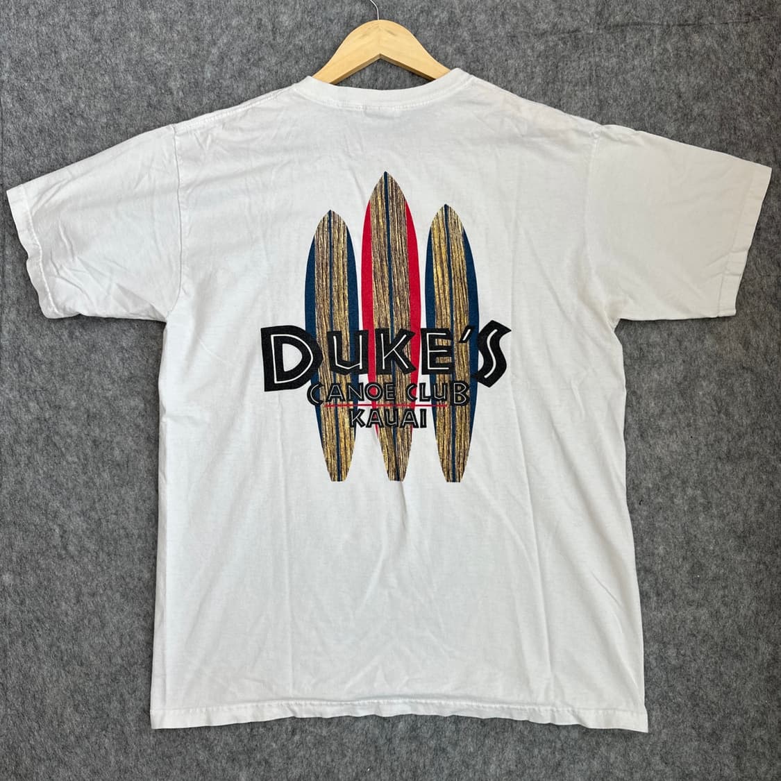 빈티지 Duke’s Waikiki Canoe Club 엔빌 티셔츠 L 사 상품이미지5