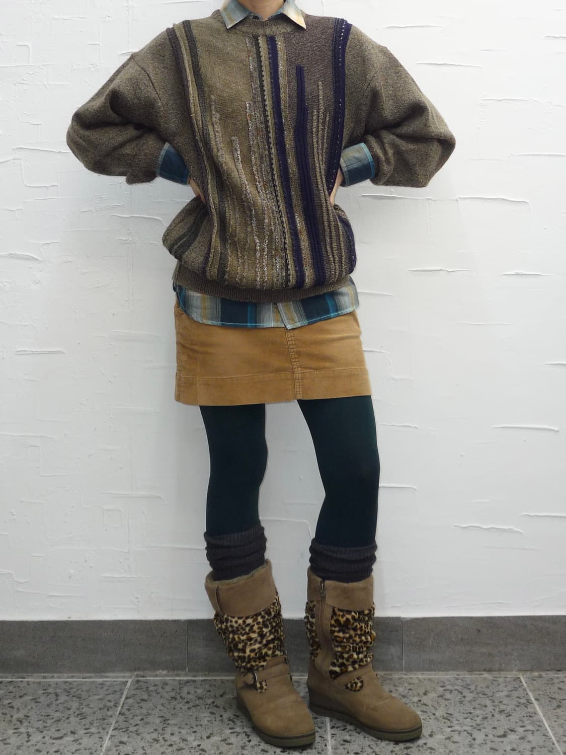 vintage brown knit 상품이미지2