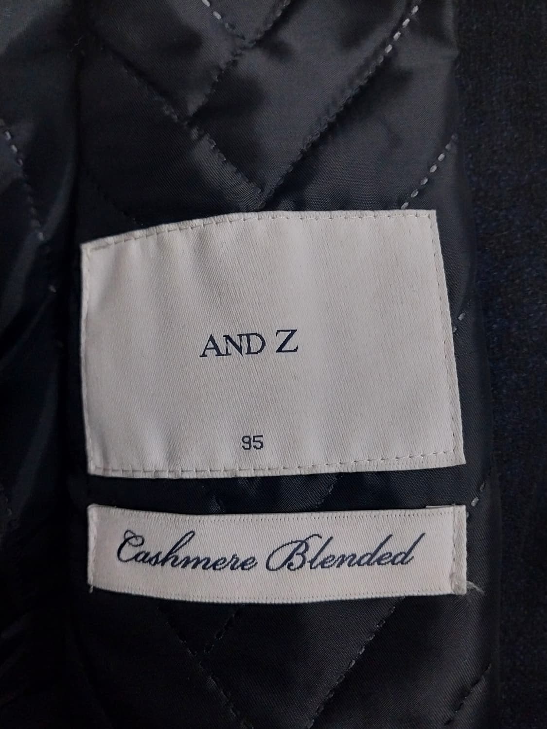 AND Z 잔 체크  롱 코트 95 상품이미지8