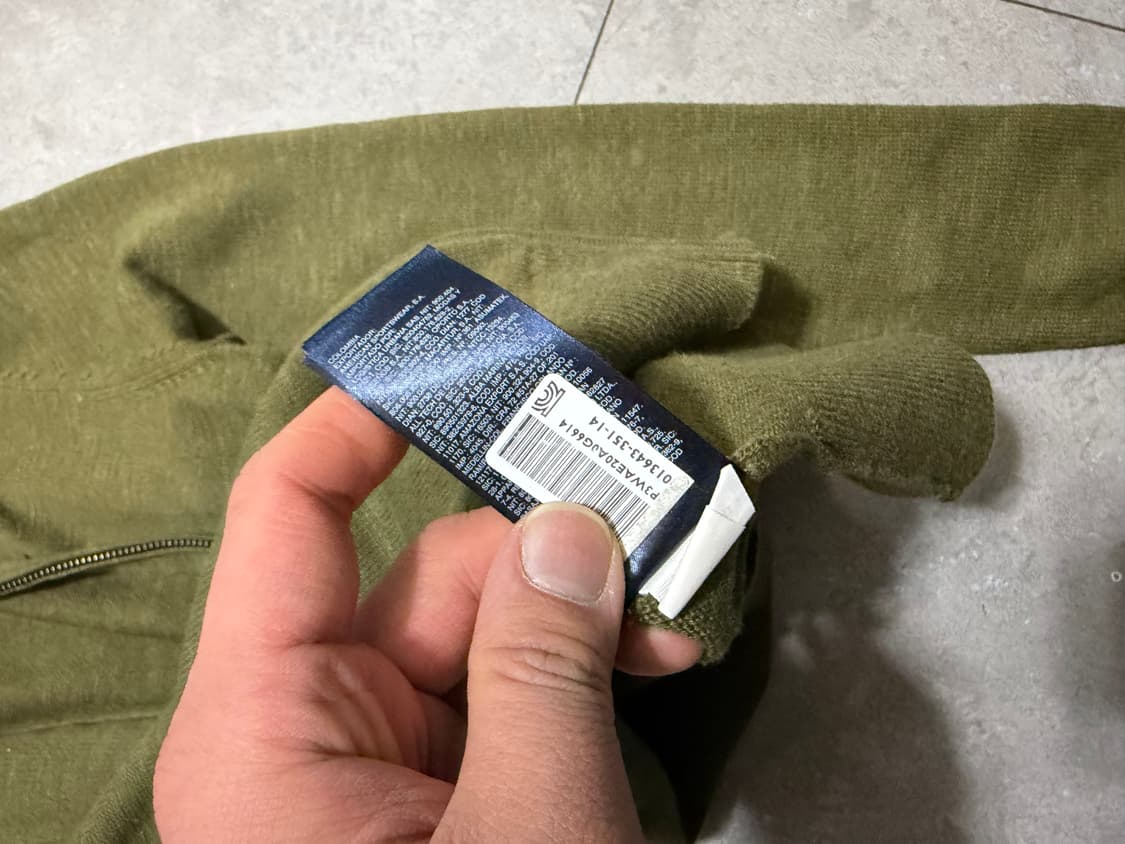 타미힐피거 카키컬러 코튼 니트 집업  가디건  44size   상품이미지3