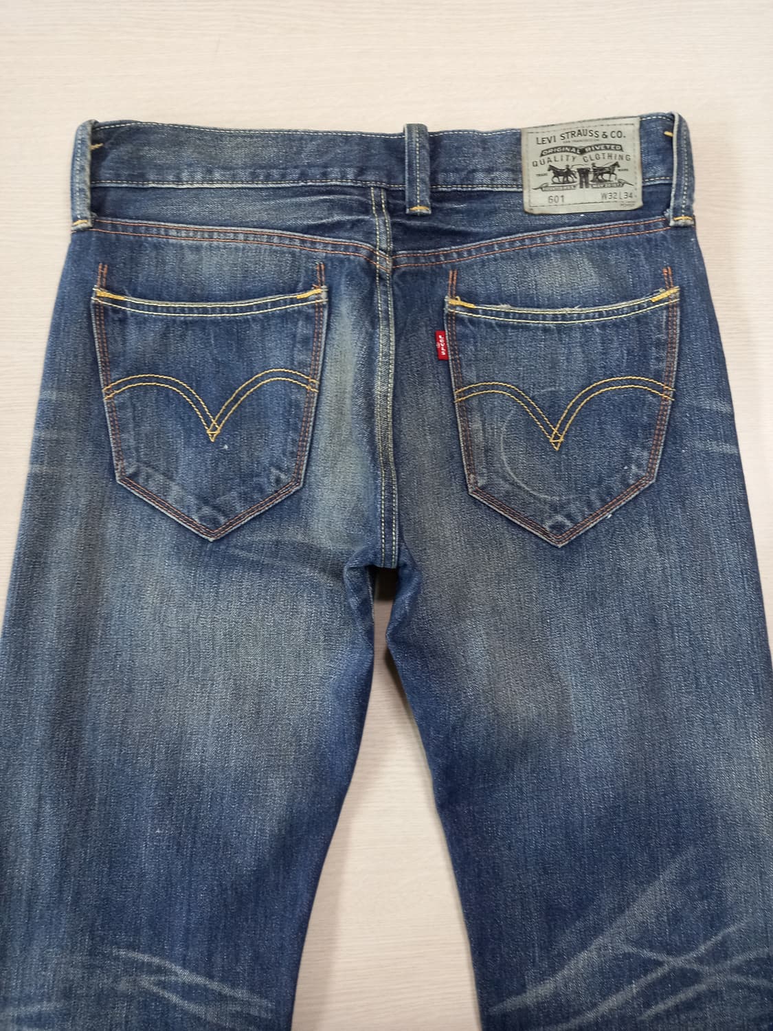 32 리바이스601 데미지워싱 일자진 32-376 상품이미지4