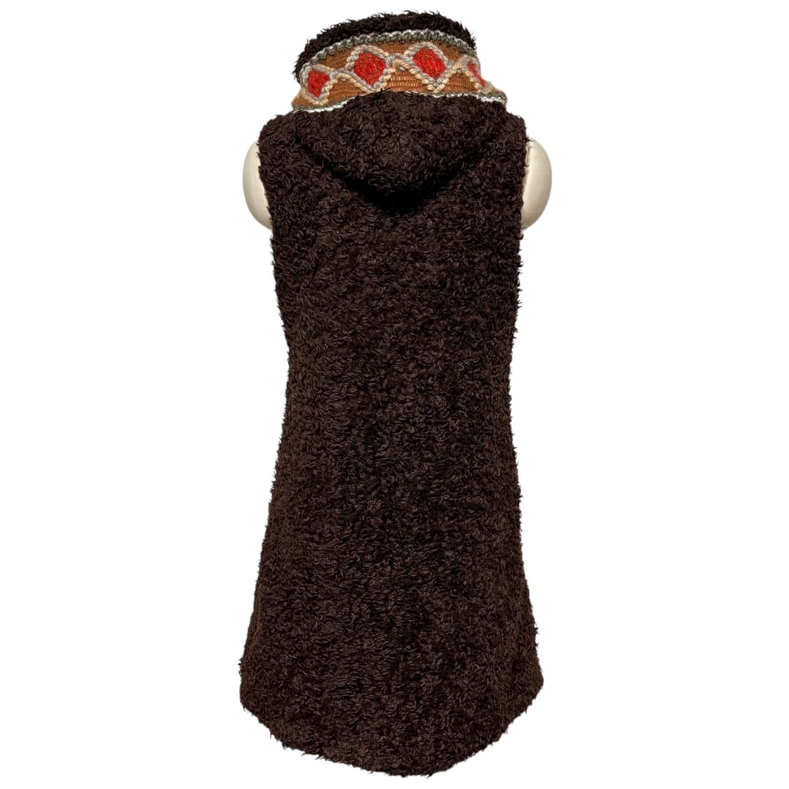 3746 브라운 뽀글이 퍼조끼 롱조끼 상품이미지4