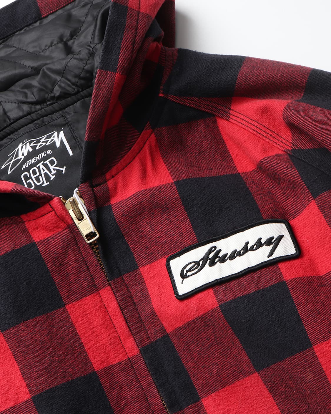 STUSSY Bufflo Check Hooded Zip Jacket 상품이미지8