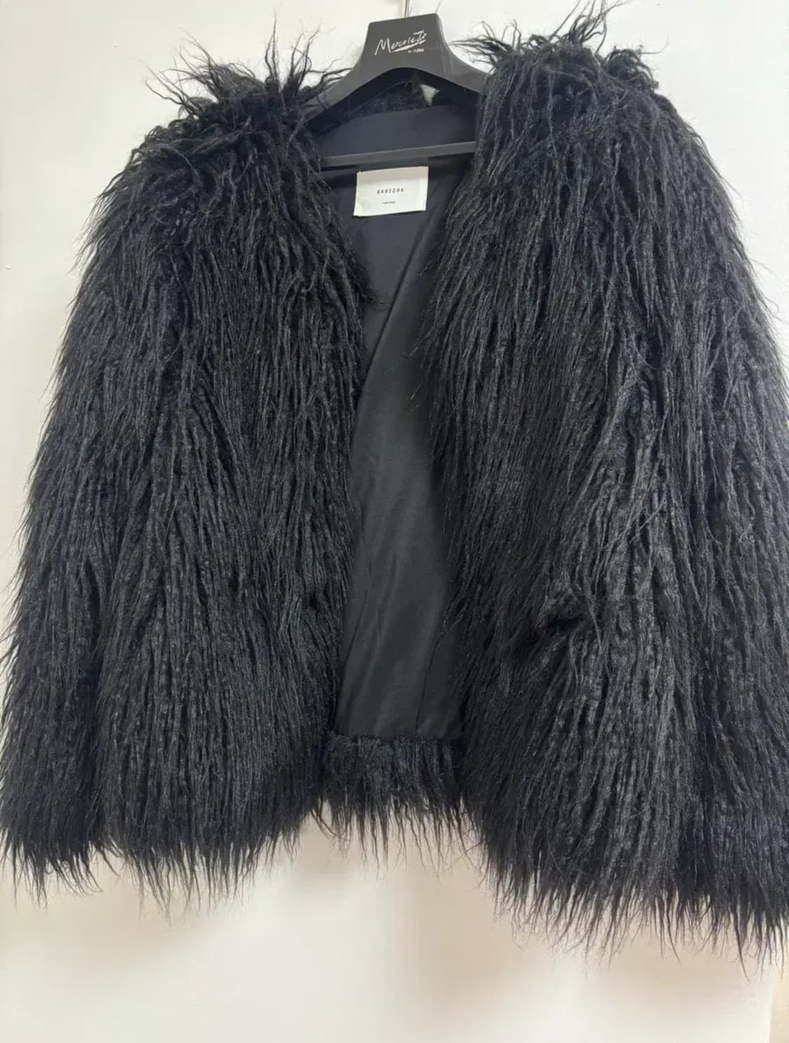 블랙 퍼 자켓 상품이미지1