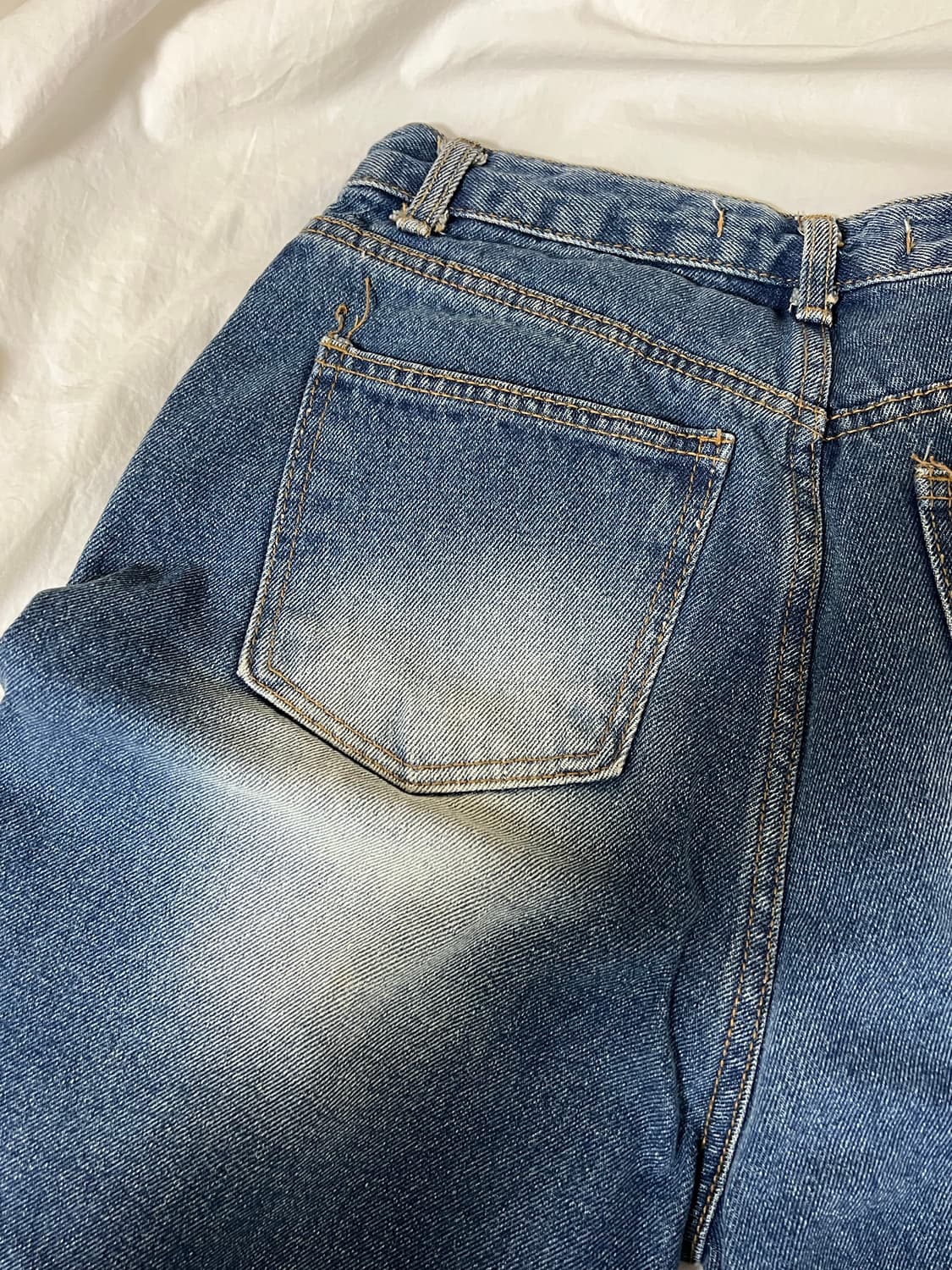 (새상품) 앞뒤 반전 워싱 청바지 상품이미지6