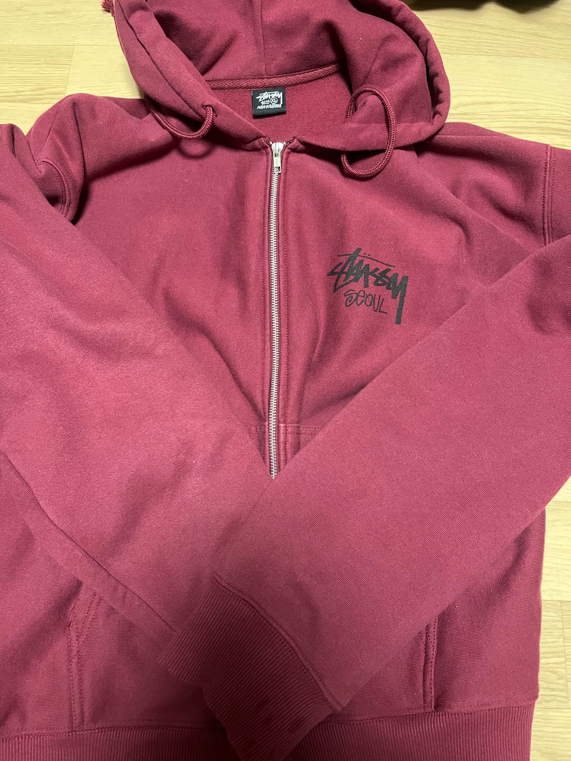 스투시 서울 버건디 XL 상품이미지1