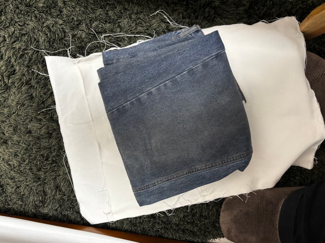 Yiyae Old School Wide Fit Denim Jeans  상품이미지5