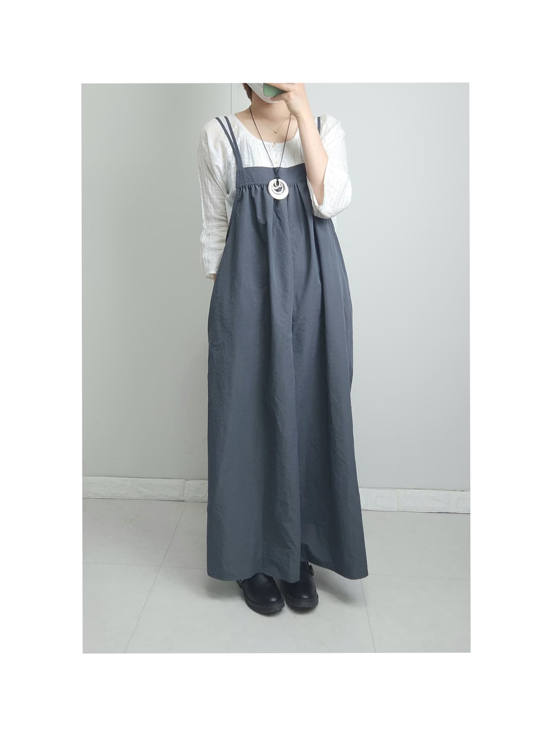 스트랩 와이드 오버롤 상품이미지1