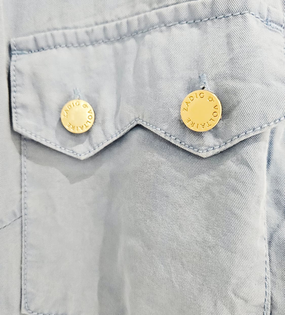 자딕앤볼테르 스컬 자수 여성 데님 자켓 M 상품이미지6