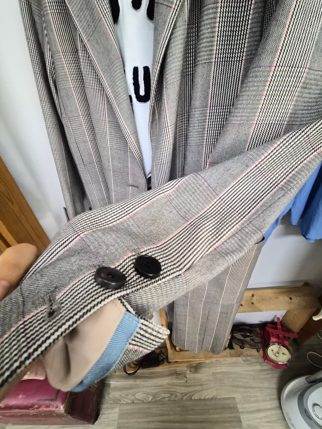 잇미샤 체크롱자켓. 자켓트렌치 상품이미지2