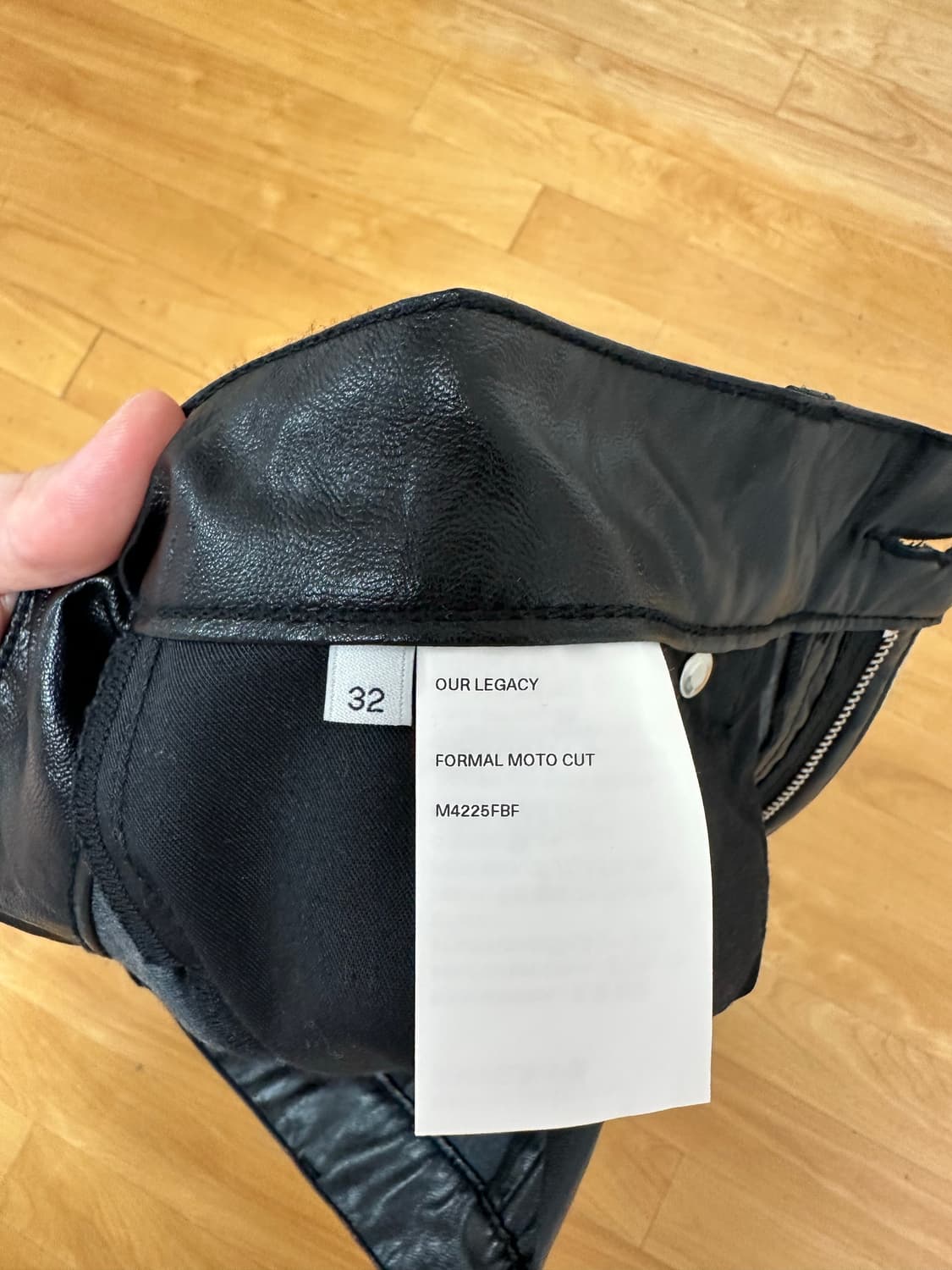 아워레가시 포멀 모토 컷 케이지 페이크 레더 블랙 상품이미지4