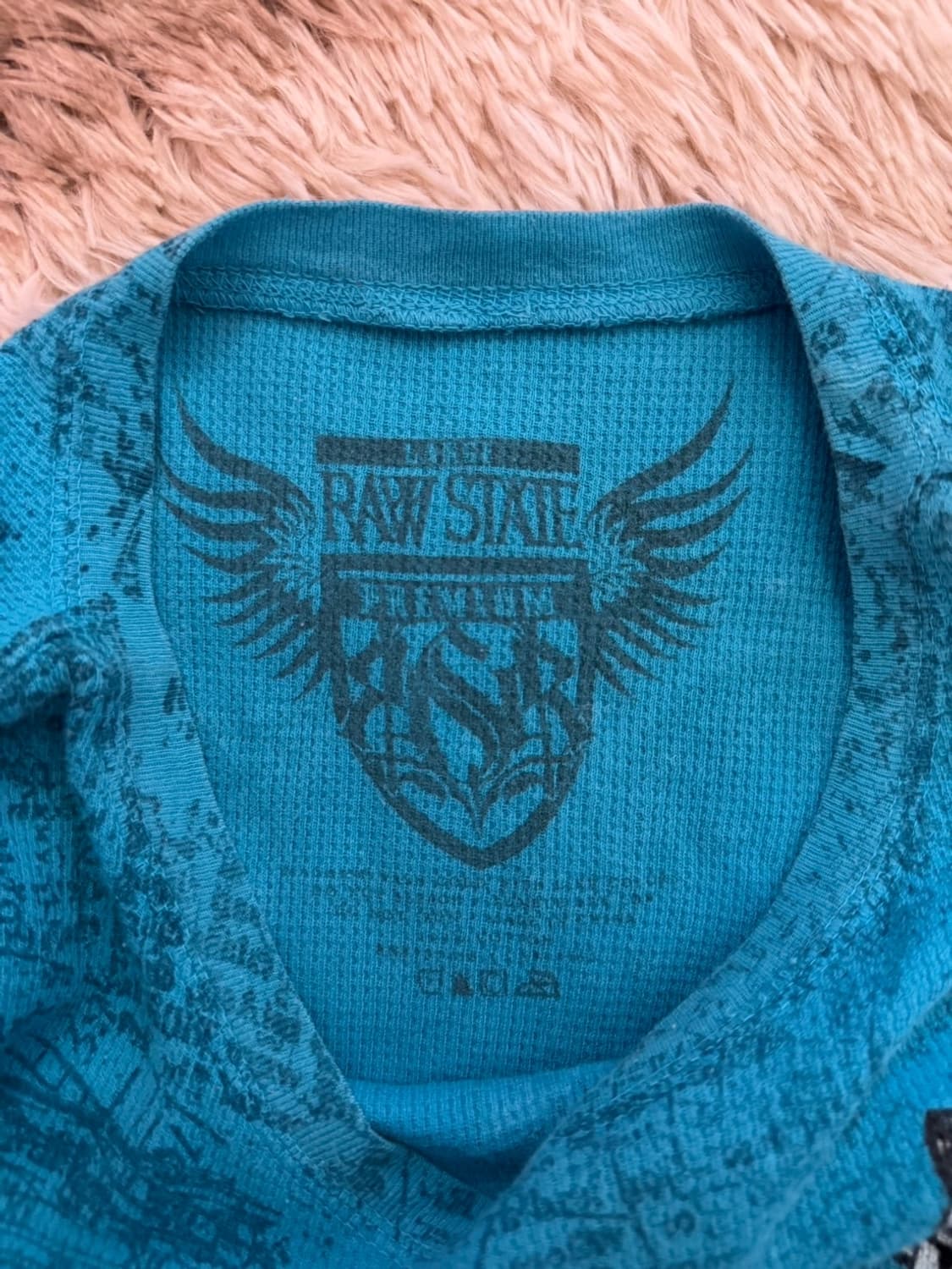 RAW STATE AFFLICTION 스타일 긴팔 티셔츠 L 상품이미지3