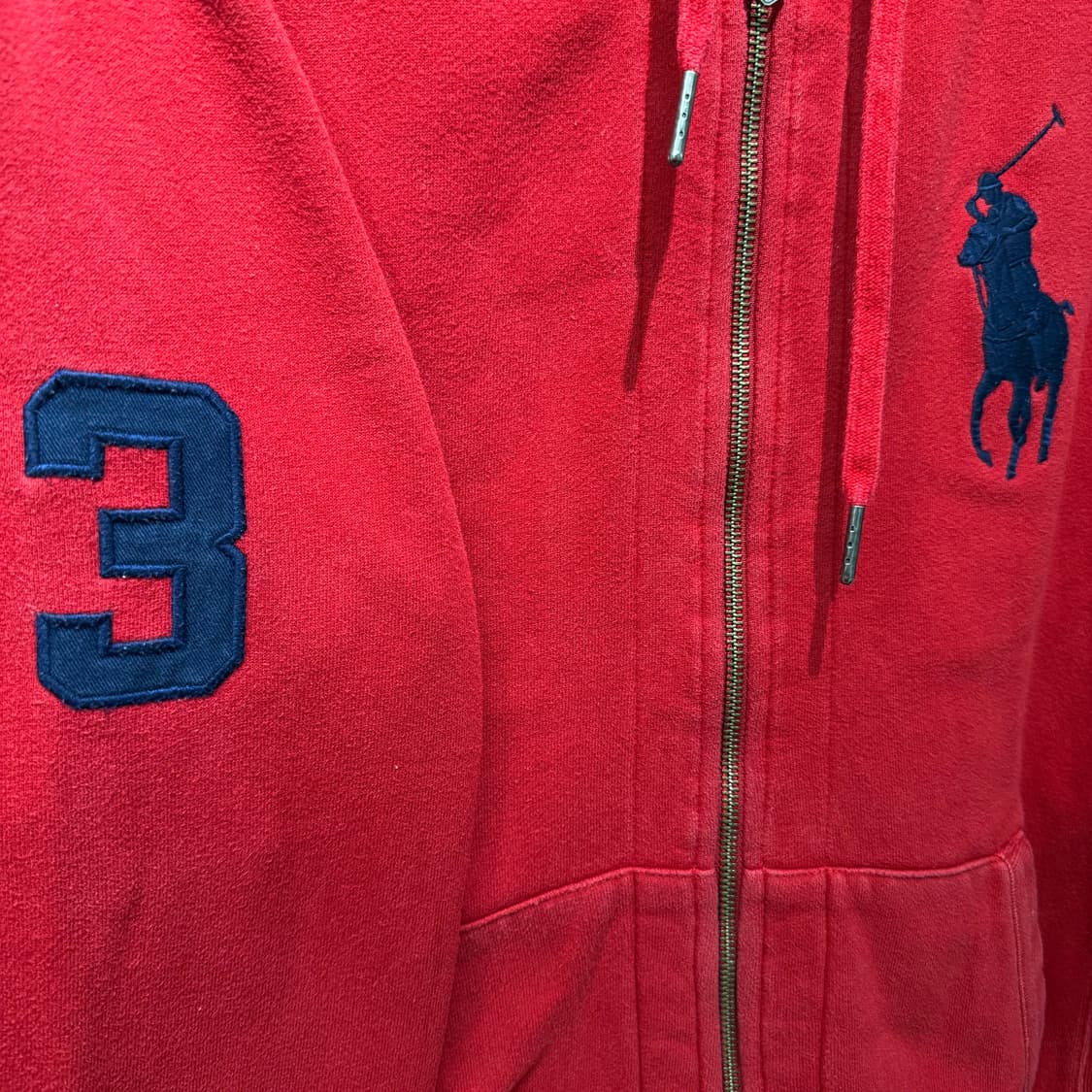 폴로 빅포니 레드 후드집업 상품이미지3