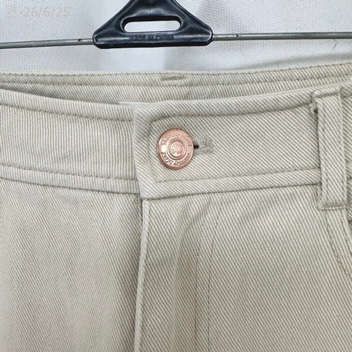 써스데이아일랜드 여자 와이드 면100% 면바지 65 (S) 상품이미지3