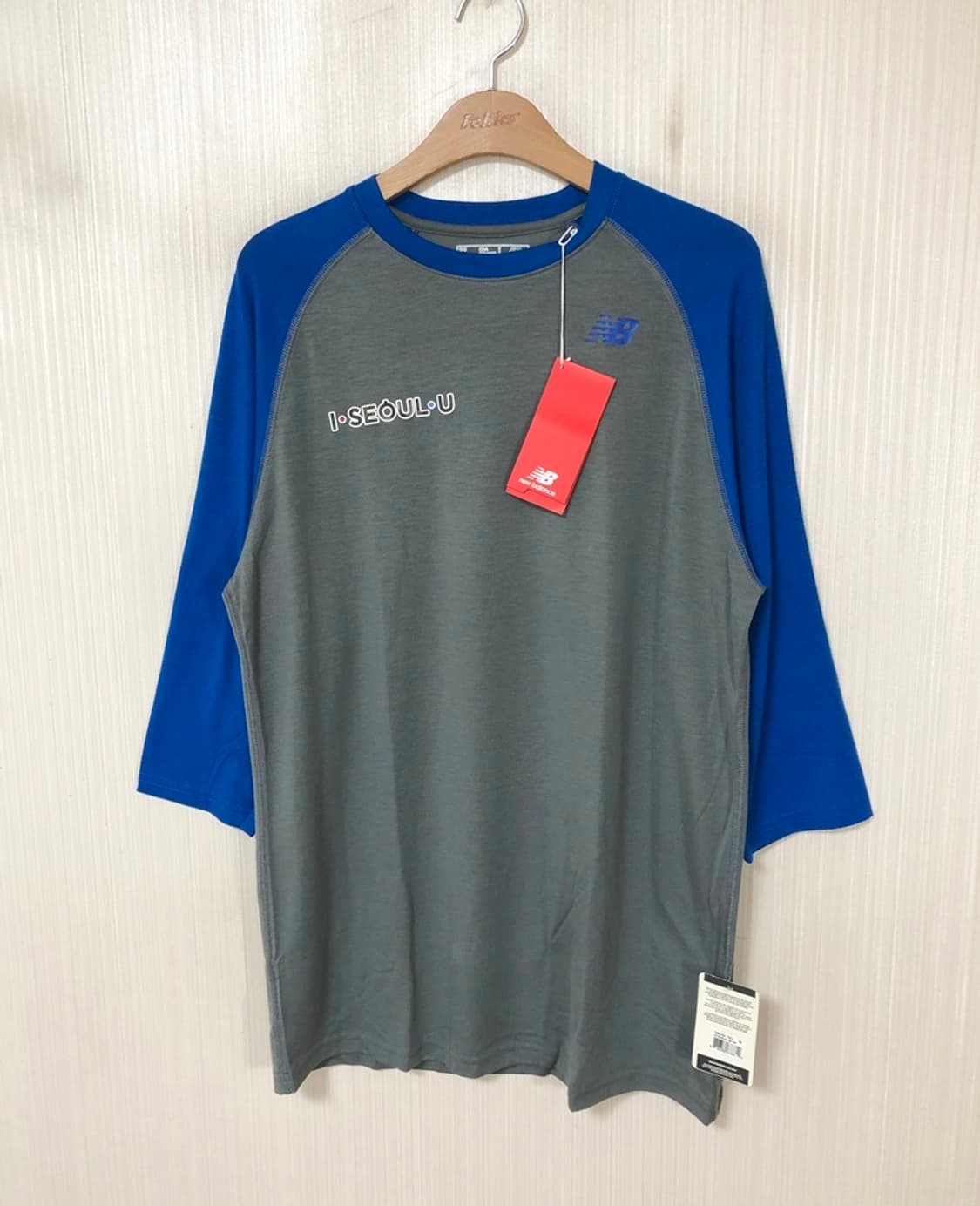 뉴발란스베이스볼 베이스볼 칠부티셔츠 M(100) 상품이미지1