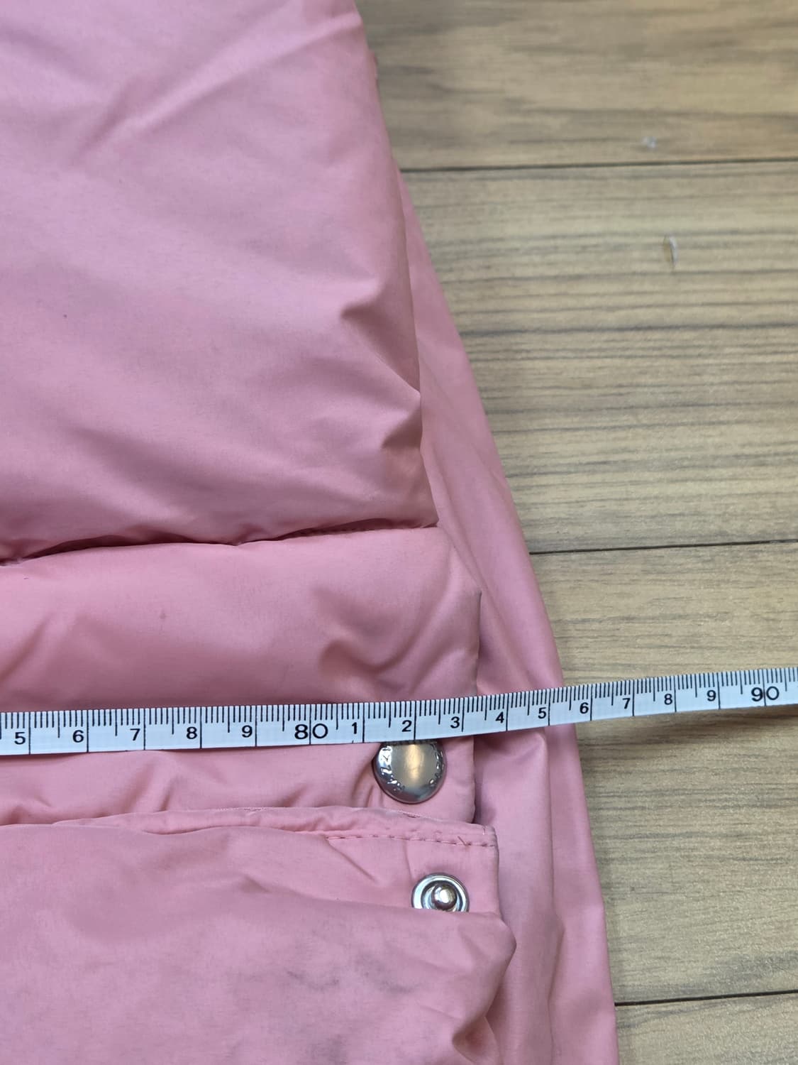 헤지스 여아 핑크색 롱패딩입니다. 145사이즈로 11세 아이에게 적절합니 상품이미지7