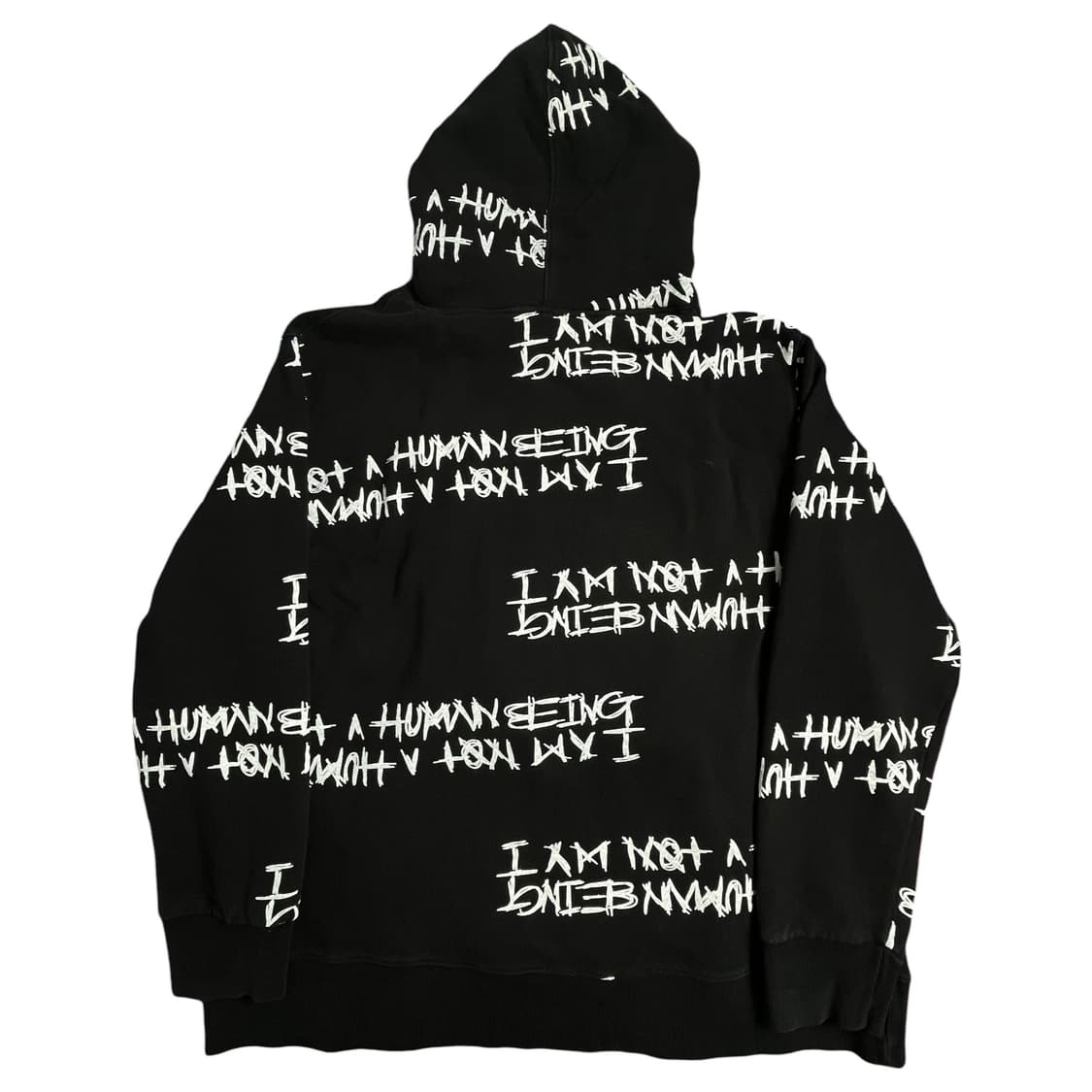 I Am Not A Humanbeing 휴먼비잉 레터링 후드티 상품이미지2