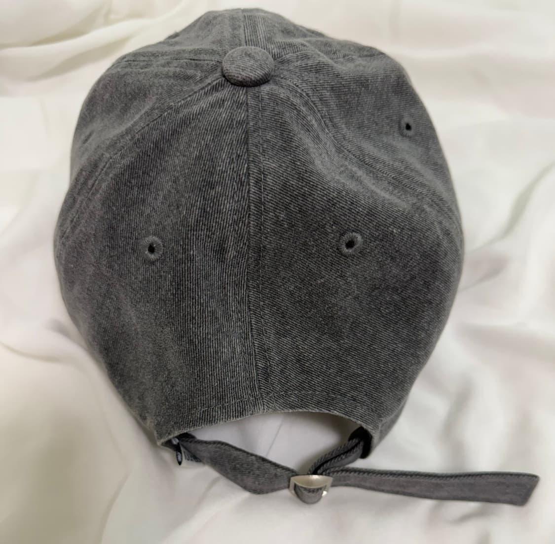 유희 LETTERING WASHING BALL CAP CHARCOAL 상품이미지2