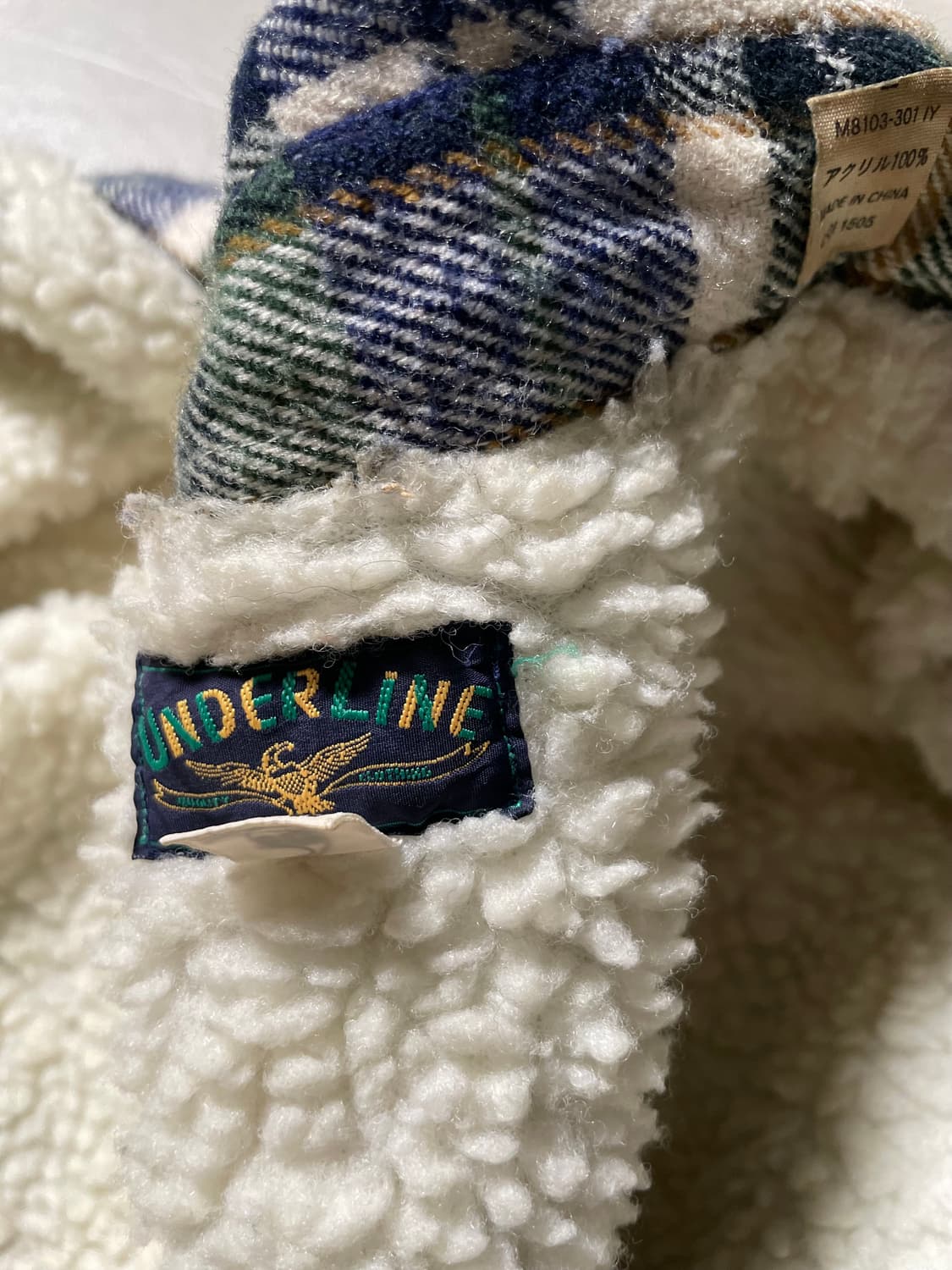 H•d Plaid Sherpa Lined Rework Jacket 상품이미지6