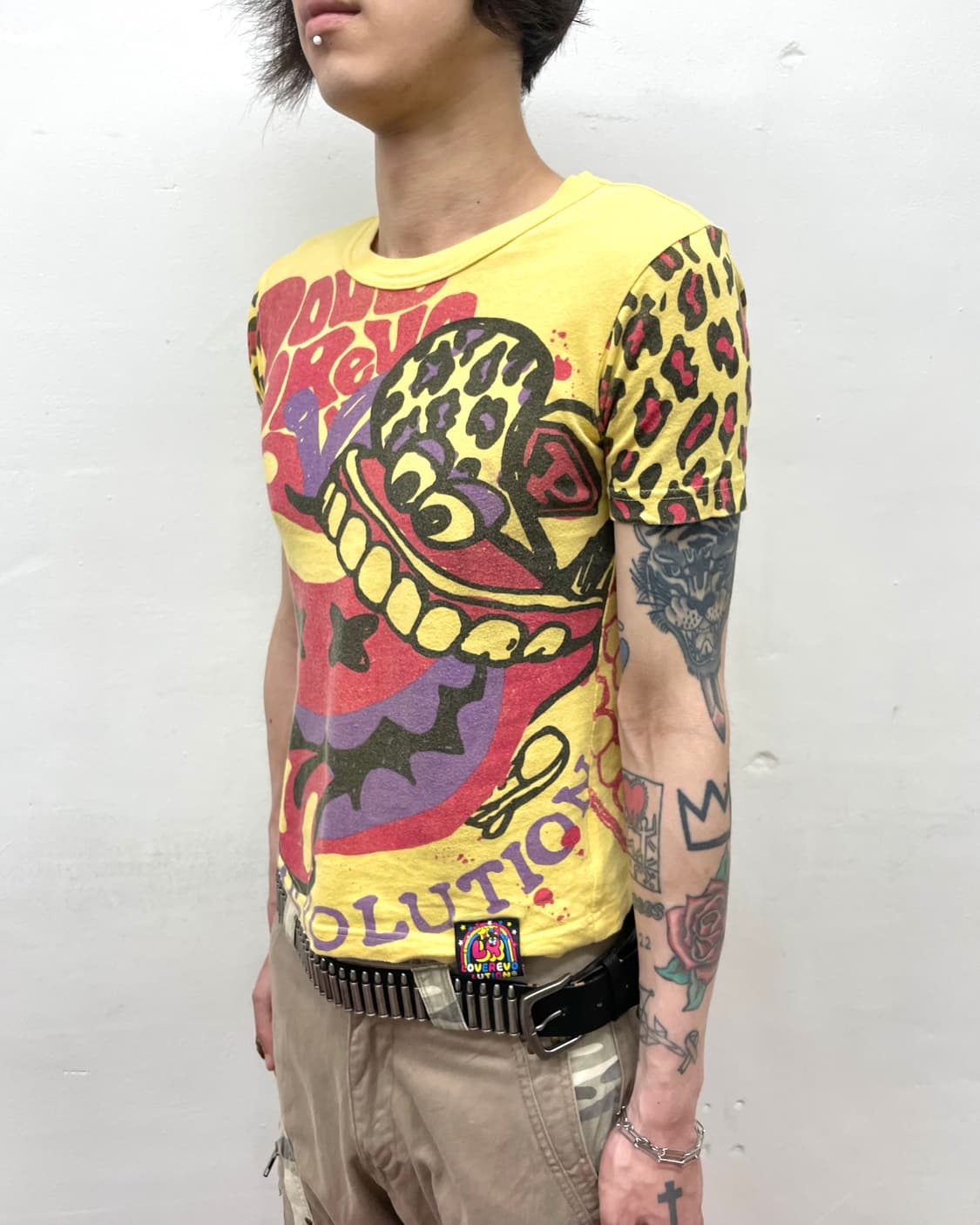 Leopard Apple Devil Yellow T-shirt 상품이미지3