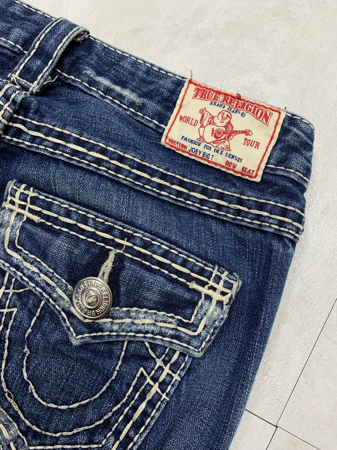 트루릴리전 스티치 디테일 부츠컷 데님 팬츠 #654 상품이미지10