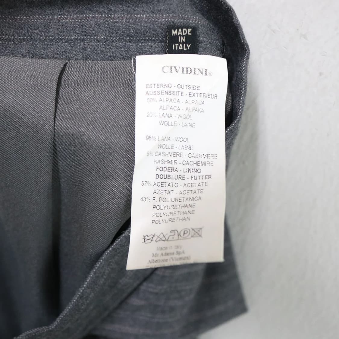 CIVIDINI 캐시미어 울 혼방 유니크 스커트 60887 상품이미지6