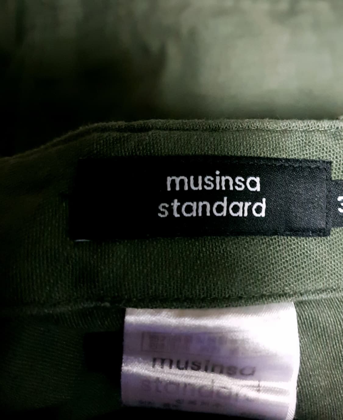 무신사스탠다드 레플리카 퍼티그 팬츠 카키 (31) 상품이미지4